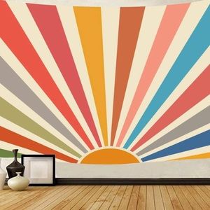 Hippie Sun Wall Tapestry